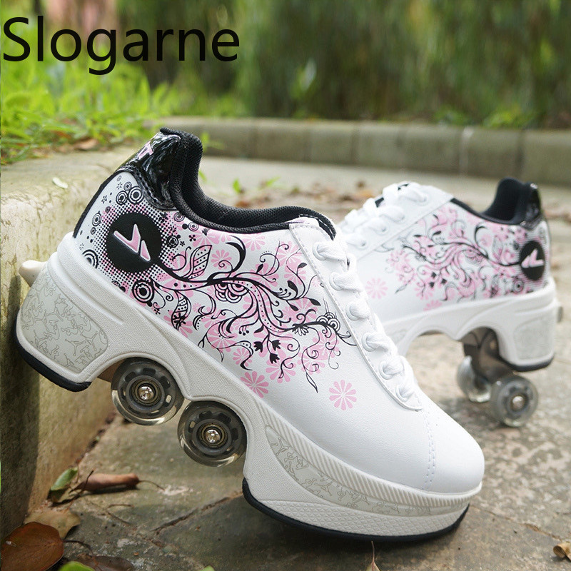Running Shoes - Donne 4 Ruote Deformazione Pattini A