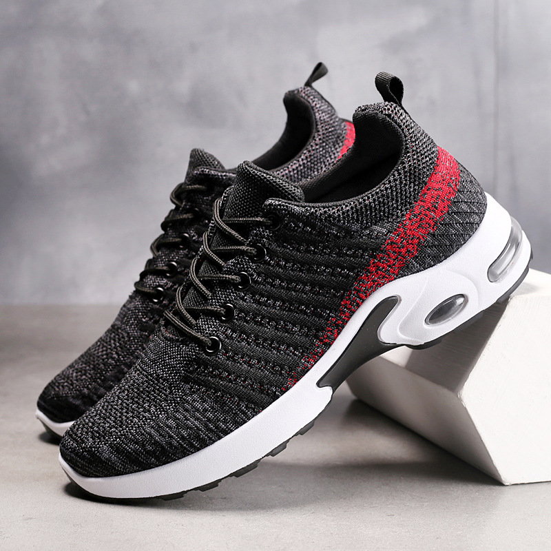 Knit Fabric Lace Up Sneakers - Scarpe da ginnastica da uomo Scarpe