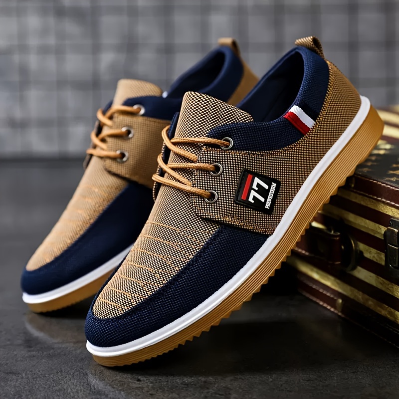 Nuove scarpe da uomo alla moda - Knit Fabric Lace Up Sneakers recensione e prezzo